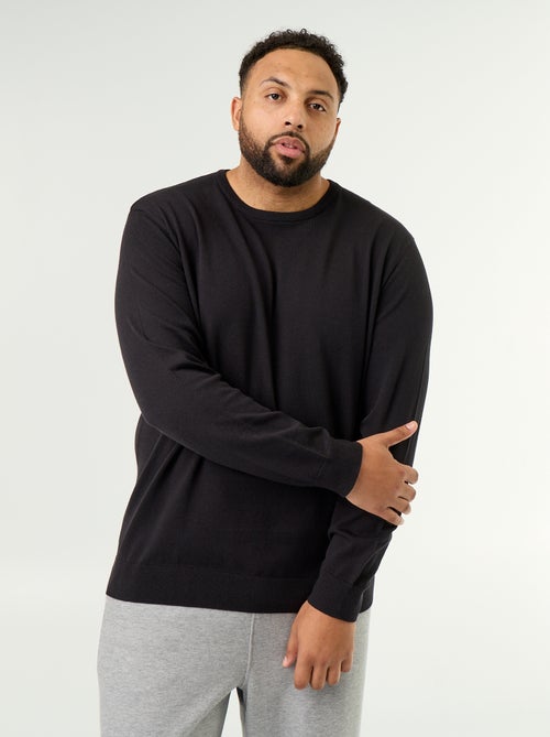 Maglione girocollo a maglia fine - Kiabi Maglione girocollo a maglia fine - Kiabi