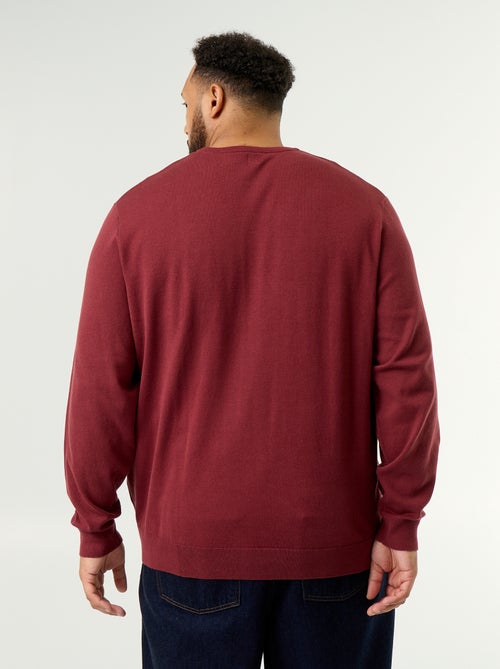 Maglione girocollo a maglia fine - Kiabi Maglione girocollo a maglia fine - Kiabi