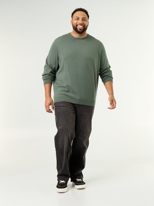 Maglione girocollo a maglia fine - Kiabi Maglione girocollo a maglia fine - Kiabi