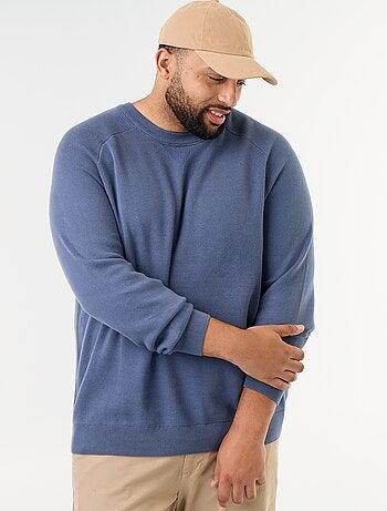 Maglione girocollo a maglia grossa