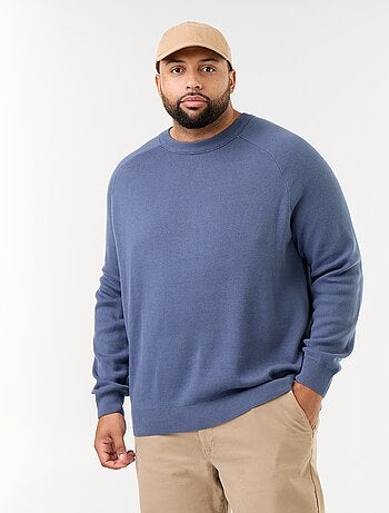 Maglione girocollo a maglia grossa