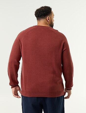 Maglione girocollo a maglia grossa