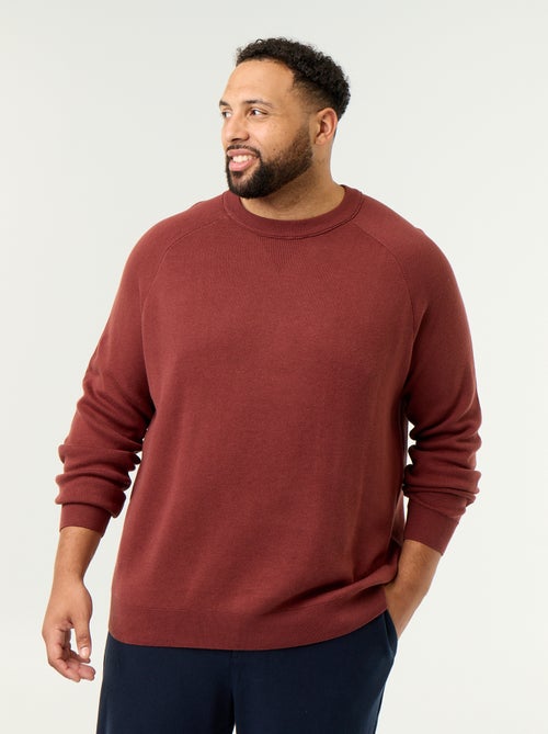 Maglione girocollo a maglia grossa - Kiabi Maglione girocollo a maglia grossa - Kiabi