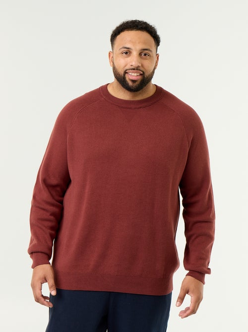 Maglione girocollo a maglia grossa - Kiabi Maglione girocollo a maglia grossa - Kiabi