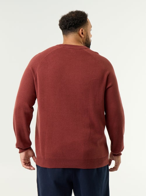 Maglione girocollo a maglia grossa - Kiabi Maglione girocollo a maglia grossa - Kiabi