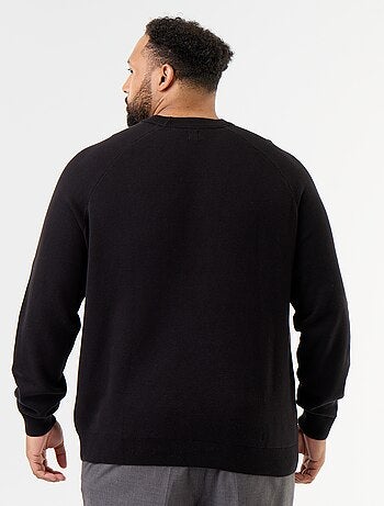 Maglione girocollo a maglia grossa