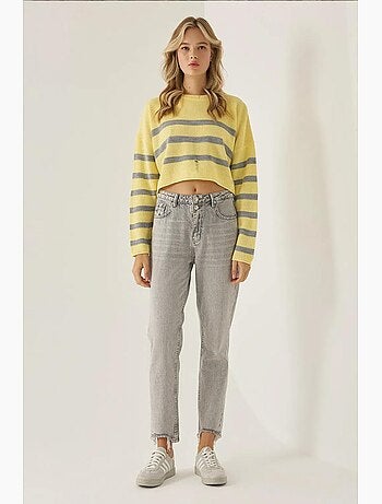 Maglione girocollo a righe hiccup