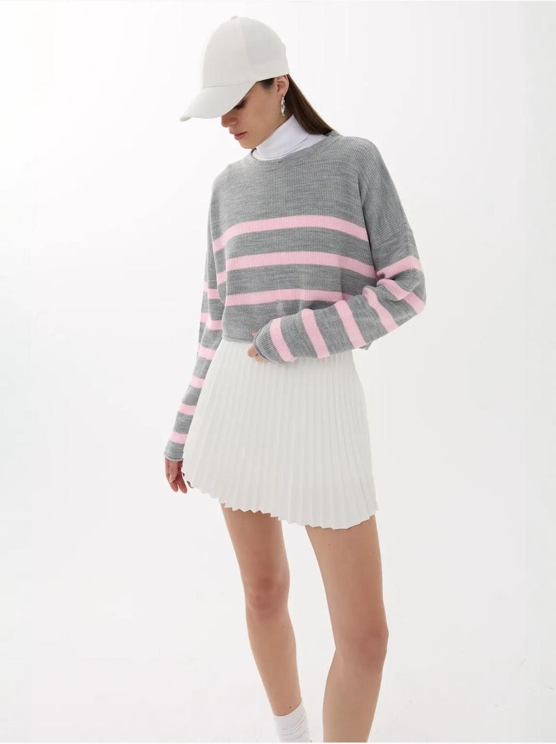 Maglione girocollo a righe Multicolore - Kiabi