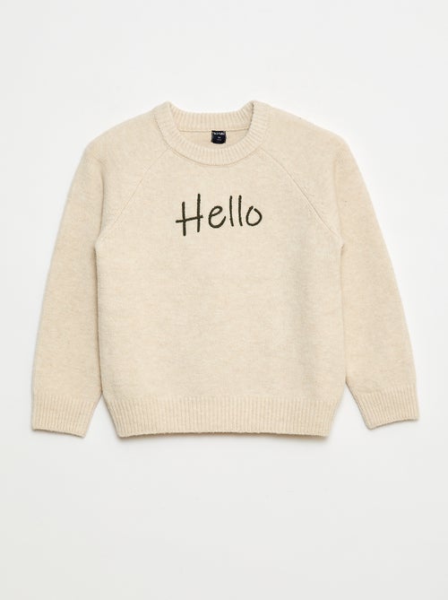 Maglione girocollo animato - Kiabi