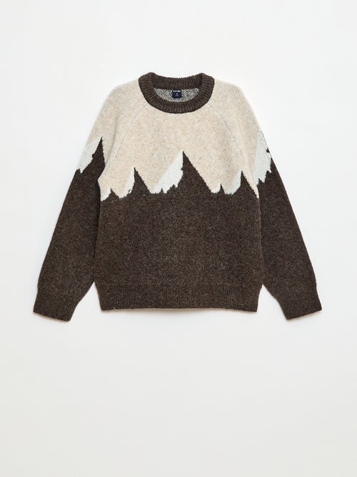 Maglione girocollo animato - Kiabi