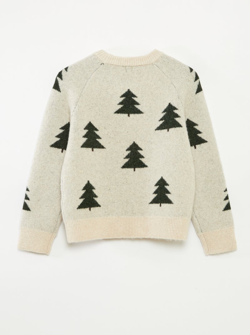 Maglione girocollo animato Beige - Kiabi