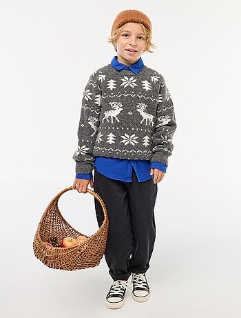 Maglione girocollo animato