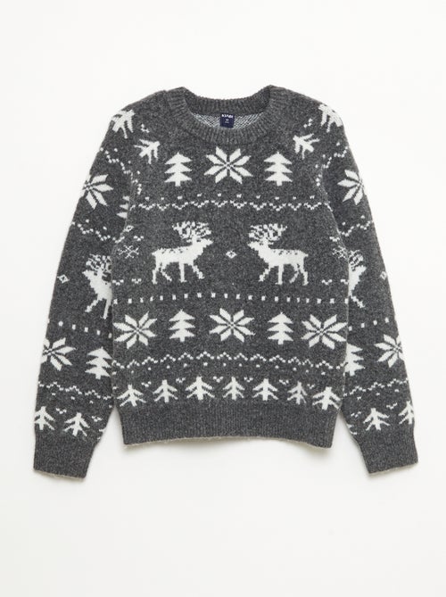 Maglione girocollo animato - Kiabi