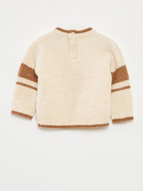 Maglione girocollo bicolore - Kiabi