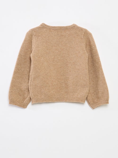 Maglione girocollo con fiocchi tinta unita - Kiabi