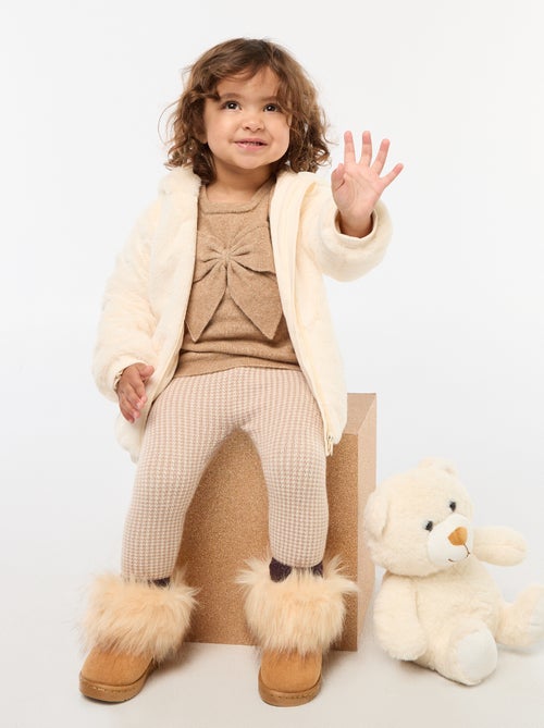 Maglione girocollo con fiocchi tinta unita - Kiabi