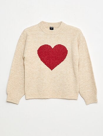 Maglione girocollo con motivo