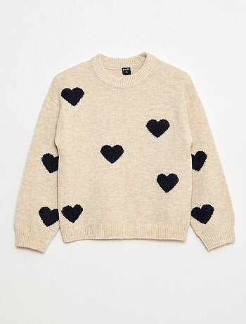 Maglione girocollo con motivo