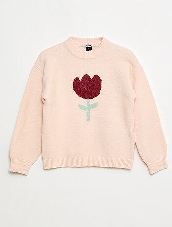 Maglione girocollo con motivo