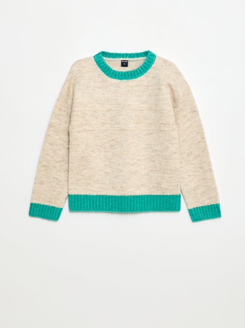 Maglione girocollo con motivo decorativo - Kiabi