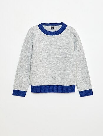 Maglione girocollo con motivo decorativo