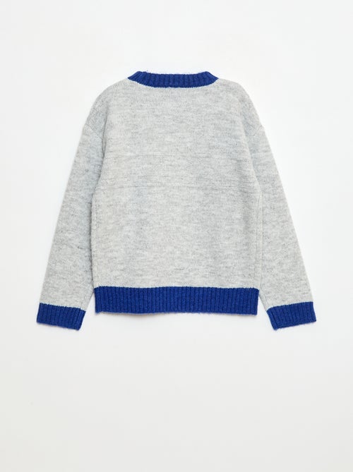 Maglione girocollo con motivo decorativo - Kiabi