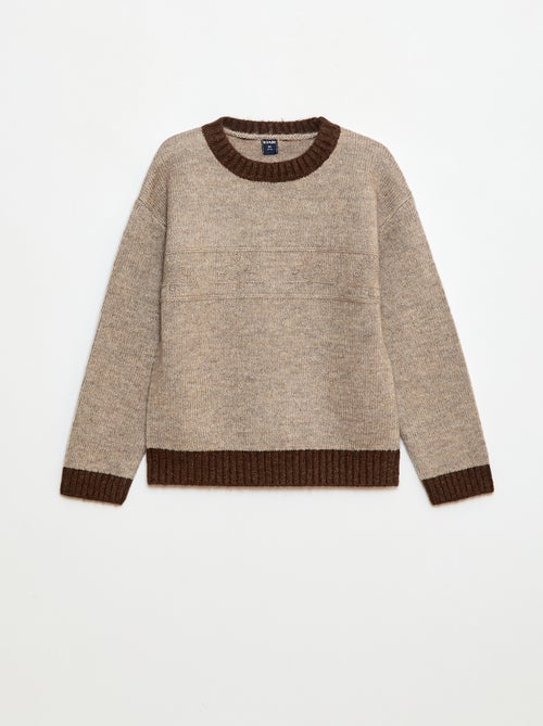 Maglione girocollo con motivo - Kiabi