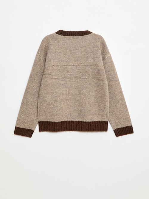 Maglione girocollo con motivo - Kiabi