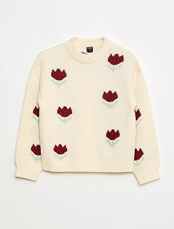 Maglione girocollo con motivo