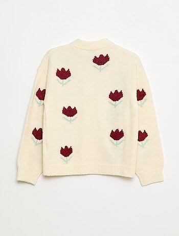 Maglione girocollo con motivo