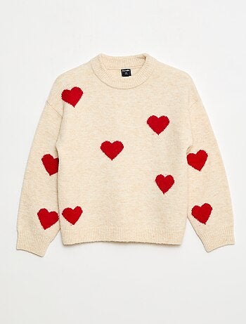 Maglione girocollo con motivo