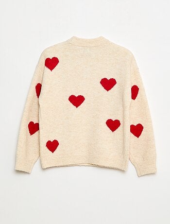 Maglione girocollo con motivo