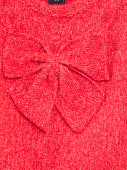 Maglione girocollo con nodi tinta unita - Kiabi