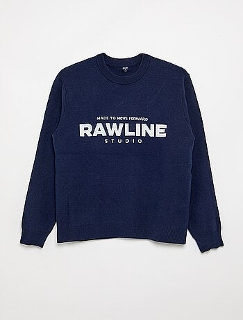 Maglione girocollo con scritte
