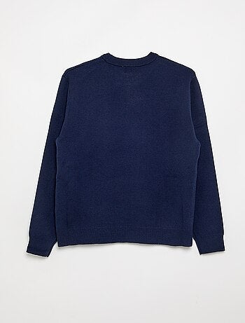 Maglione girocollo con scritte