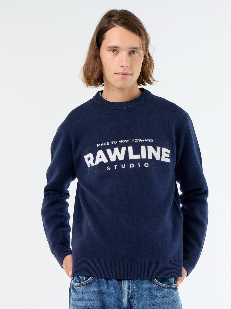 Maglione girocollo con scritte Bianco - Kiabi