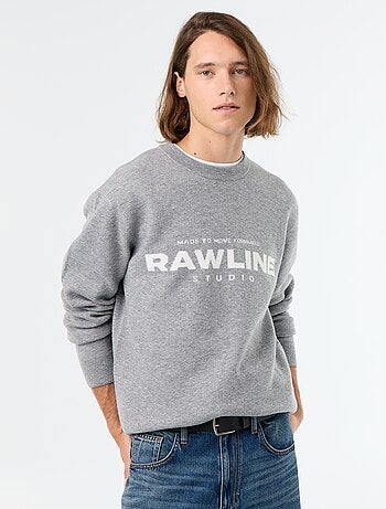 Maglione girocollo con scritte