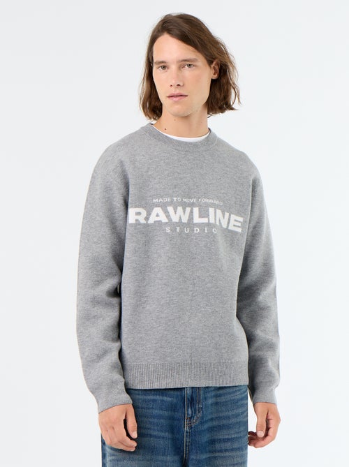 Maglione girocollo con scritte - Kiabi