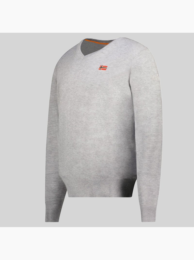 Maglione girocollo felin – geographical norway Grigio chiaro - Kiabi