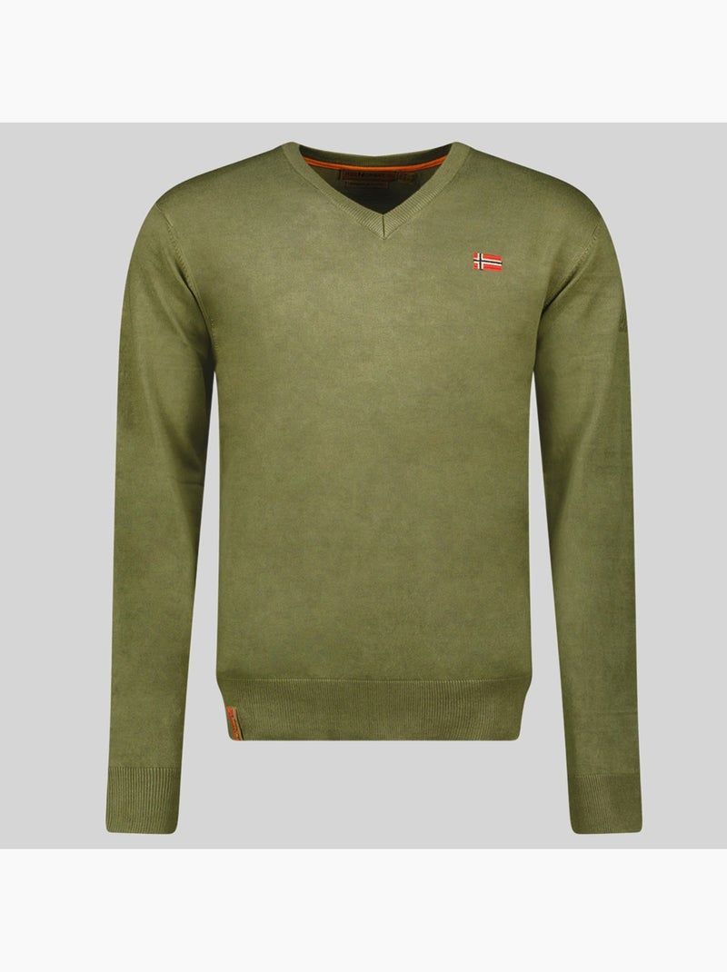 Maglione girocollo felin – geographical norway Verde oliva - Kiabi