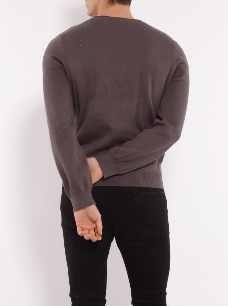 Maglione girocollo Grigio antracite - Kiabi