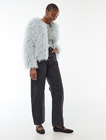 Maglione a girocollo in costina unita