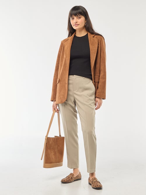 Maglione girocollo in costina unita - Kiabi