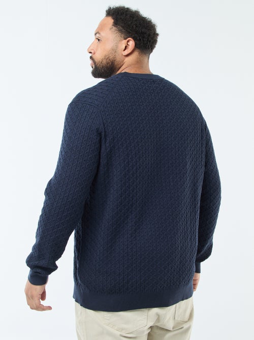 Maglione girocollo in maglia a trecce - Kiabi