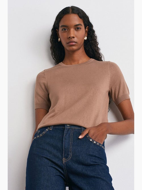 Maglione girocollo in maglia dilvin - Kiabi Maglione girocollo in maglia dilvin - Kiabi