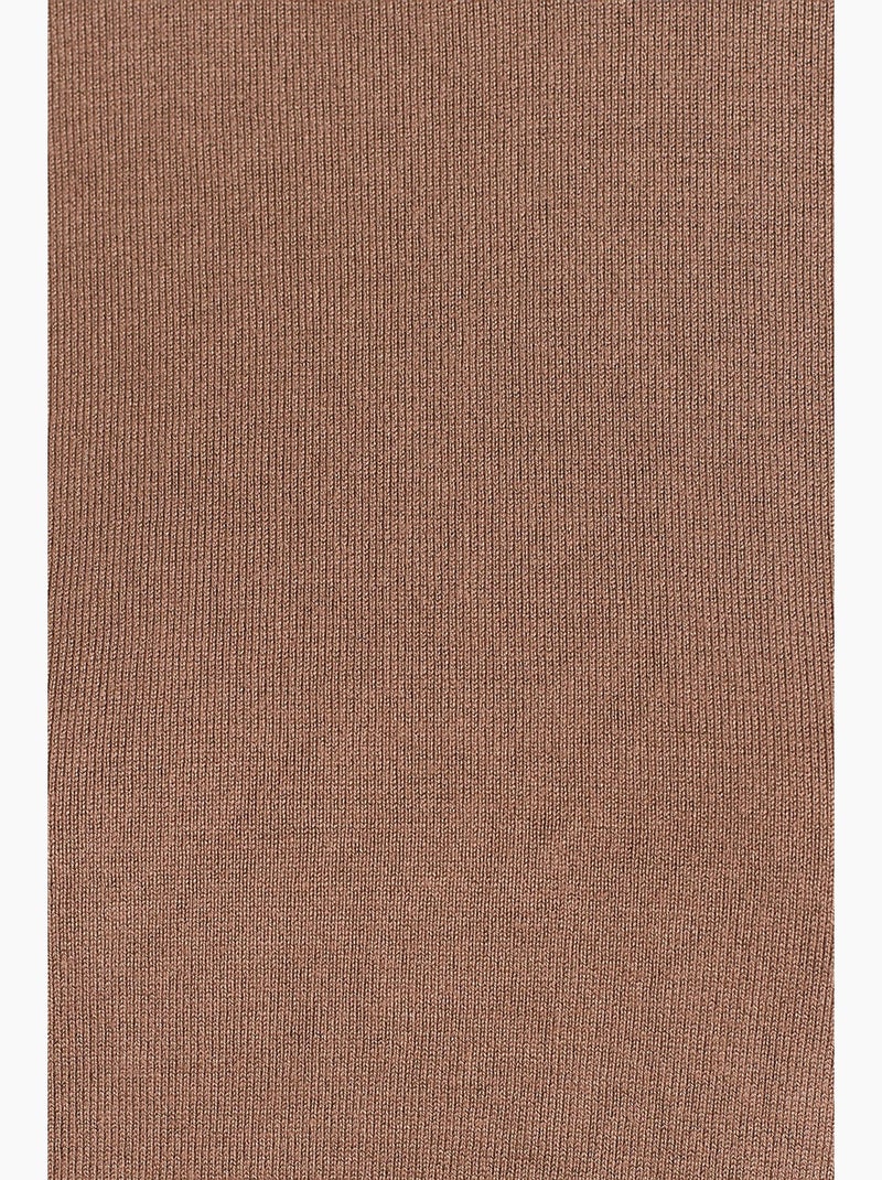 Maglione girocollo in maglia dilvin Tortora - Kiabi