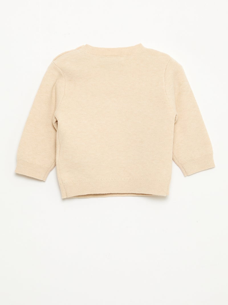 Maglione girocollo in maglia 'Disney' 'Winnie' Beige - Kiabi