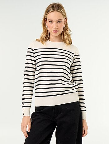 Maglione girocollo in maglia fine