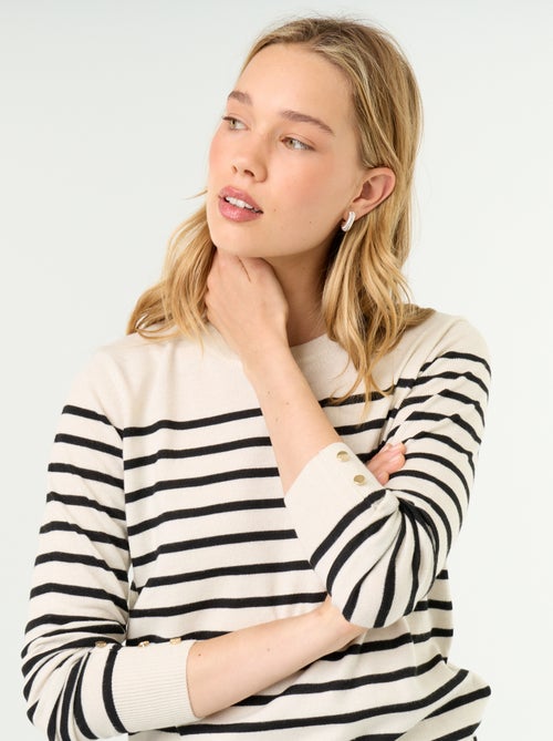 Maglione girocollo in maglia fine - Kiabi Maglione girocollo in maglia fine - Kiabi