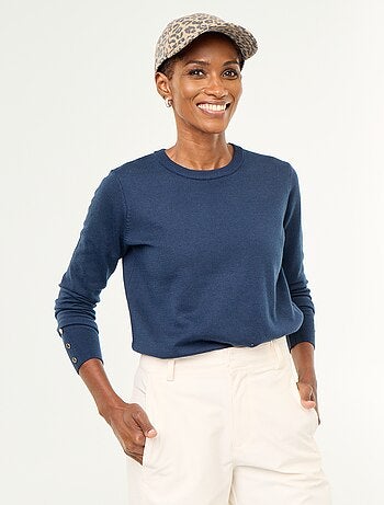 Maglione girocollo in maglia fine
